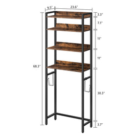 MAHANCRIS vertical bathroom storage stand keeps daily essentials neat and reachable