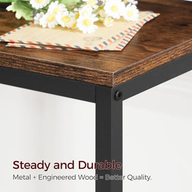 MAHANCRIS wipe-clean tabletop stays pristine with damp cloth.
