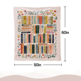 Mahrokh reading blanket close-up shows soft fleece for warm, comfortable pages