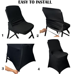 Maiangel black chair cover ideal for weddings and banquets