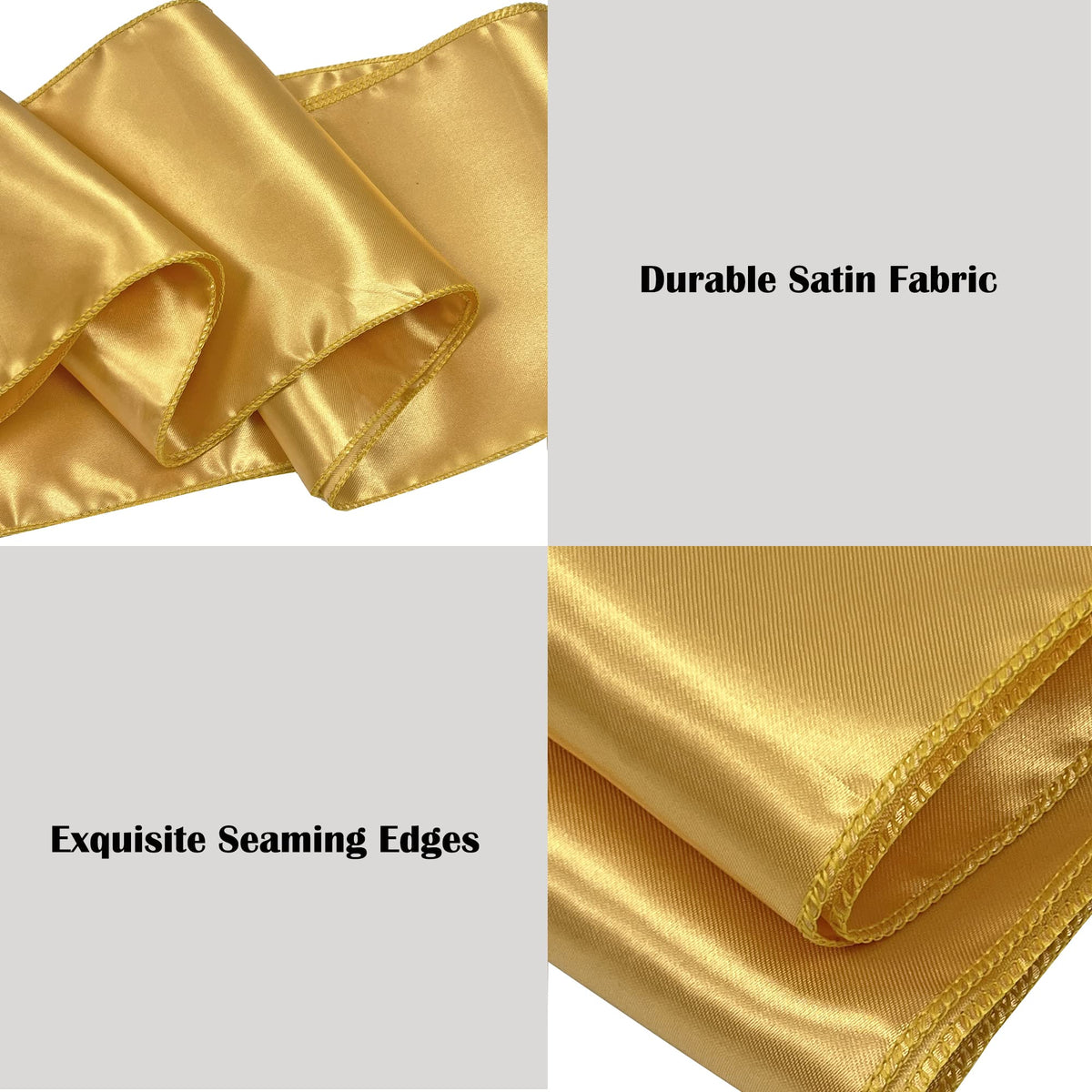 Maiangel wedding chair sash gold shine enhances formal events.