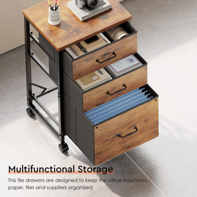 Rustic brown finish on Maihail cabinet adds warm, versatile style.