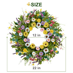 MAINGKAUNG wreath with eucalyptus leaves for versatile wall or door decor.