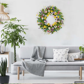 MAINGKAUNG Spring Wreath arranged as a wedding or festive centerpiece.