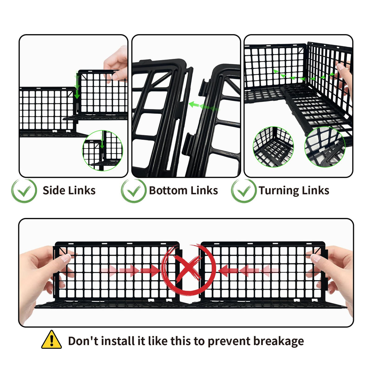 MAINTEEE blockers configured in ladder and chimney shapes for versatile use