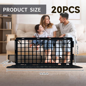 MAINTEEE plastic baffles show snap connectors for easy setup
