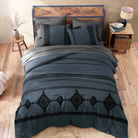 MaiRêve 7-piece bed-in-a-bag laid out for quick room makeover.