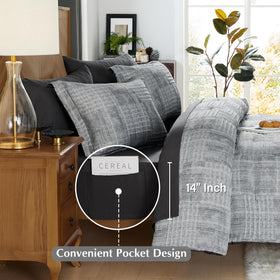 MaiRêve Charcoal Grey pillow cases protect pillows with soft-touch fabric.