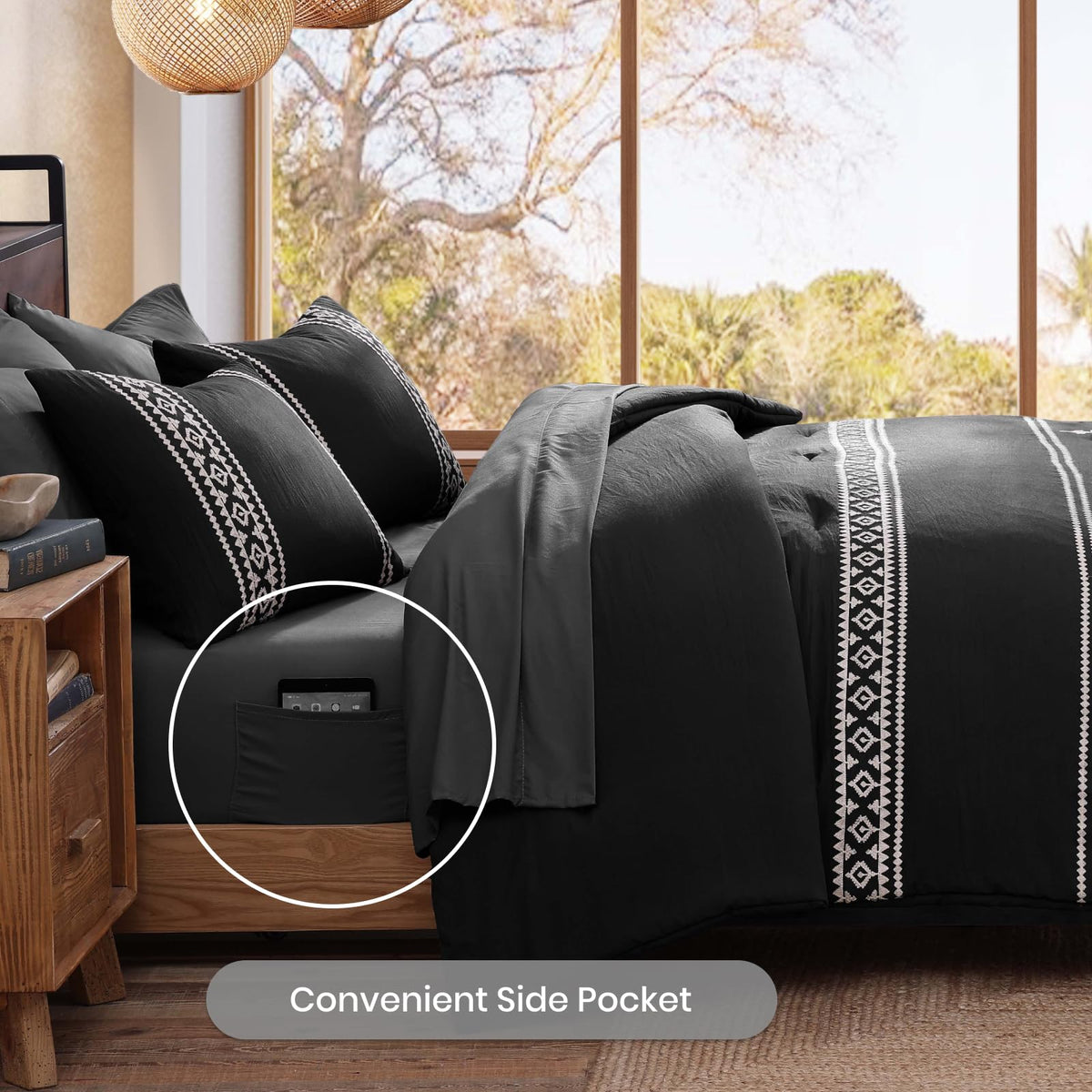 MaiRêve fitted sheet paired in the set for secure, comfortable fit