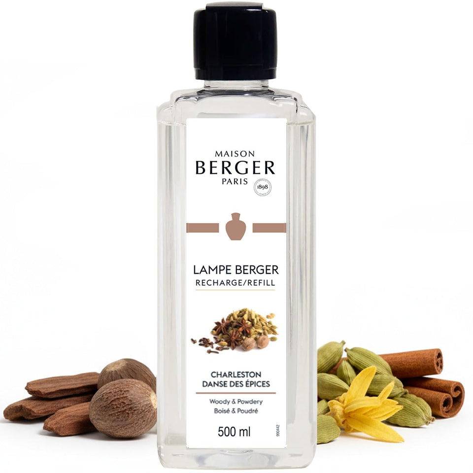 Maison Berger Charleston 500ml refill bottle for long-lasting fragrance diffusion in living spaces.