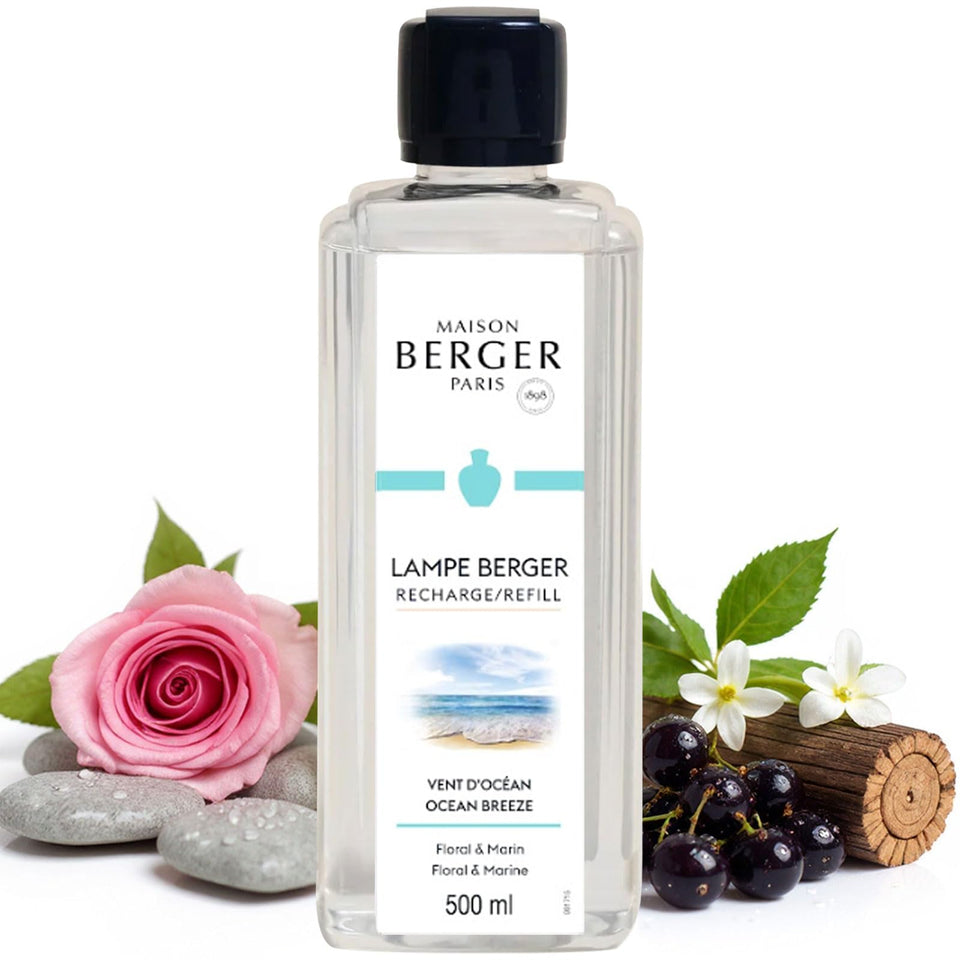 Maison Berger Ocean Breeze refill bottle 500 ml ready for open living rooms.