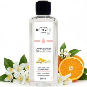 MAISON BERGER Orange Blossom Refills evoke fresh citrus floral notes while refreshing air in living spaces.