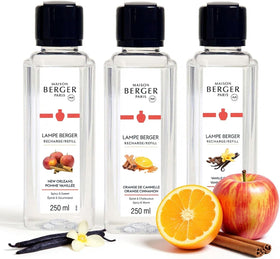 MAISON BERGER Vanilla Gourmet refill bottle provides warm dessert-inspired scent for living spaces