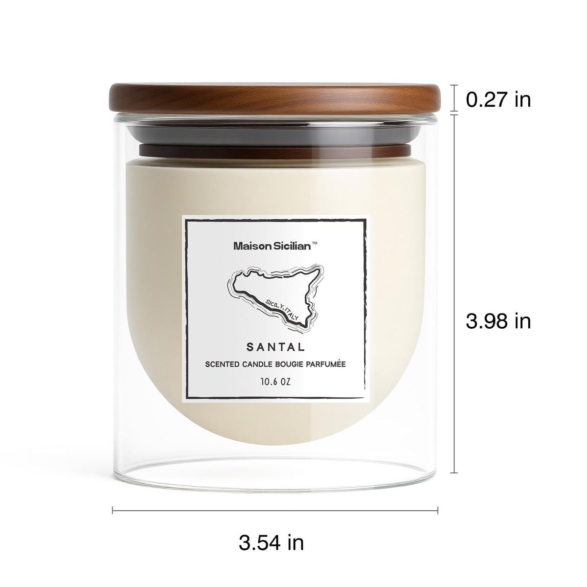 Maison Sicilian Tomato Leaf Candle ambient garden scene for cozy rooms.