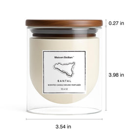Maison Sicilian Tomato Leaf Candle ambient garden scene for cozy rooms.