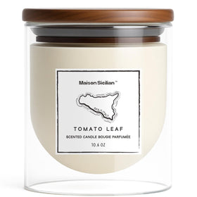 Maison Sicilian Tomato Leaf Candle pack shot showing long, clean burn.