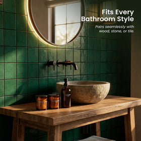 Ideal for bathroom, vanity, or spa-like spaces