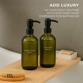Kitchen sink setup featuring Maisonovo two-piece soap dispensers