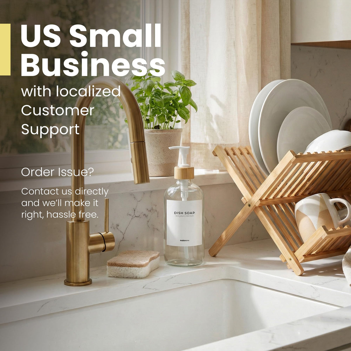 MAISONOVO lotion dispenser with bamboo pump for bathroom elegance.