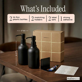 MAISONOVO wall-mount brackets included for drill-free bathroom installation