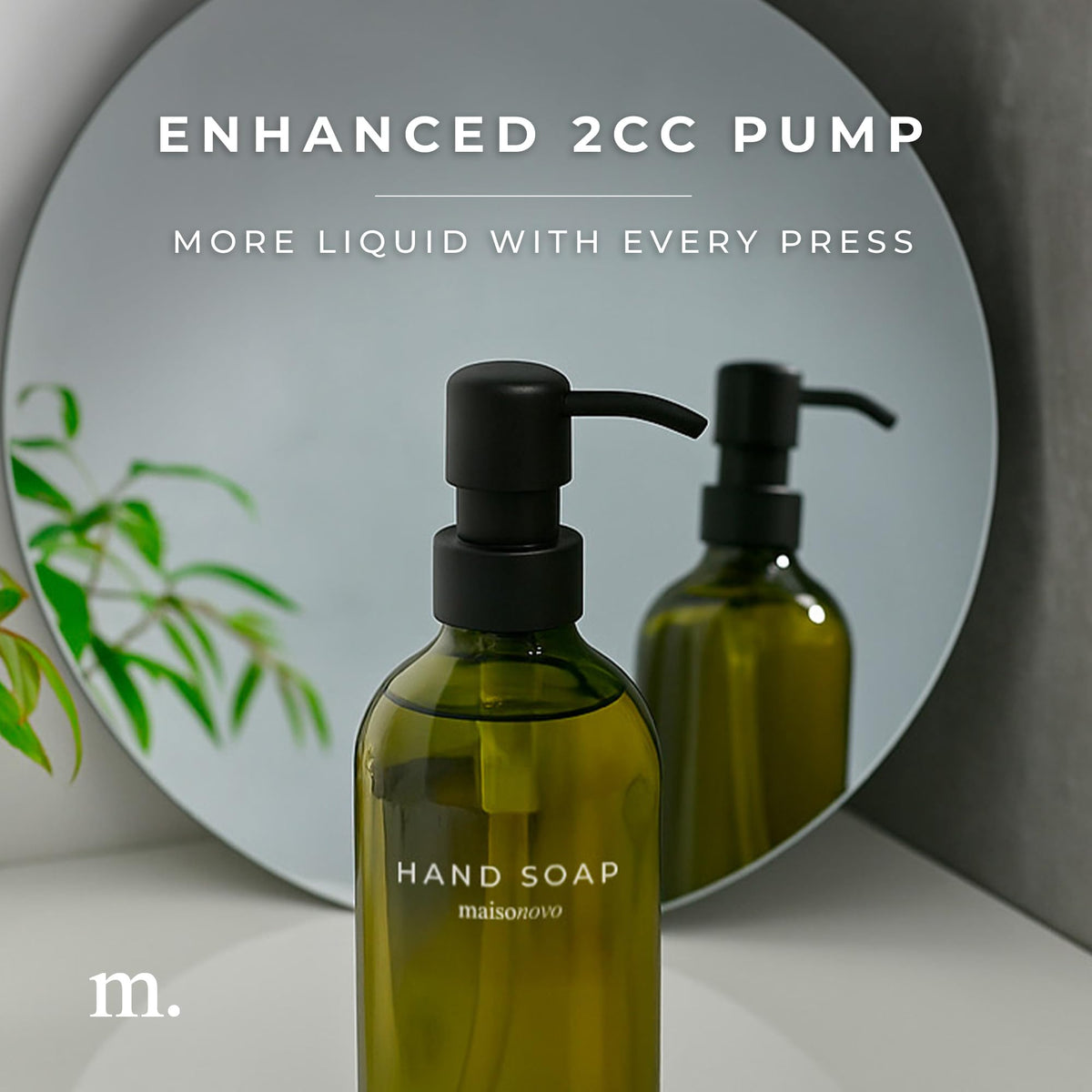 Waterproof labels visible on Maisonovo dispensers