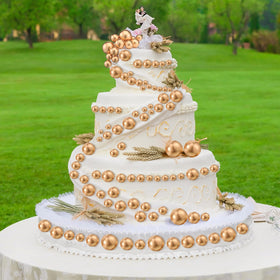Maitys gold ball cake topper 1-5cm ideal for mini treats.