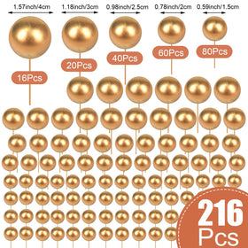 Maitys gold ball cake topper 2-5cm size for striking cake layers.