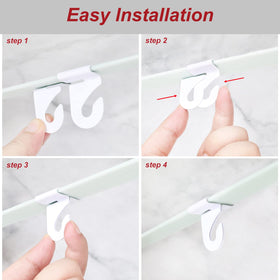 MAKALONE ceiling clips fit T-bar grids for easy setup.