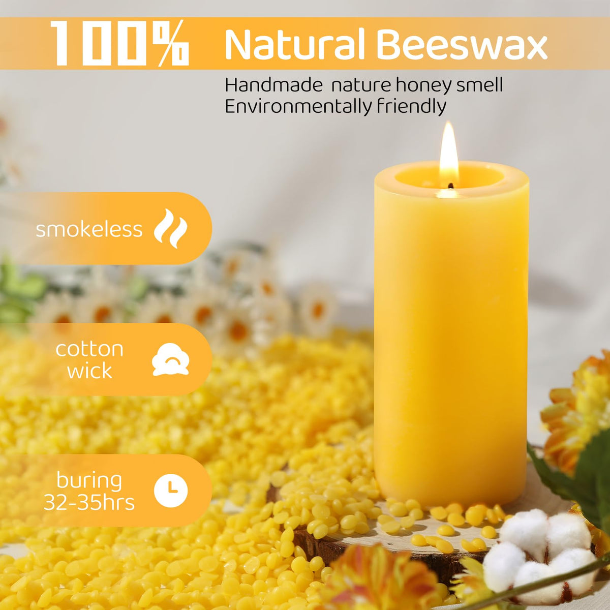MAKALONE natural honey aroma candle for subtle ambiance during gatherings