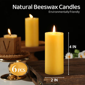MAKALONE pure beeswax candles deliver up to 210 hours of warm glow