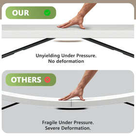 MAKE CHANGES 4ft folding table camping-ready portable surface