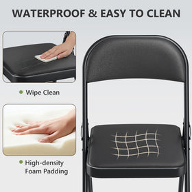 MAKE CHANGES folding chairs compact folded design saves space.