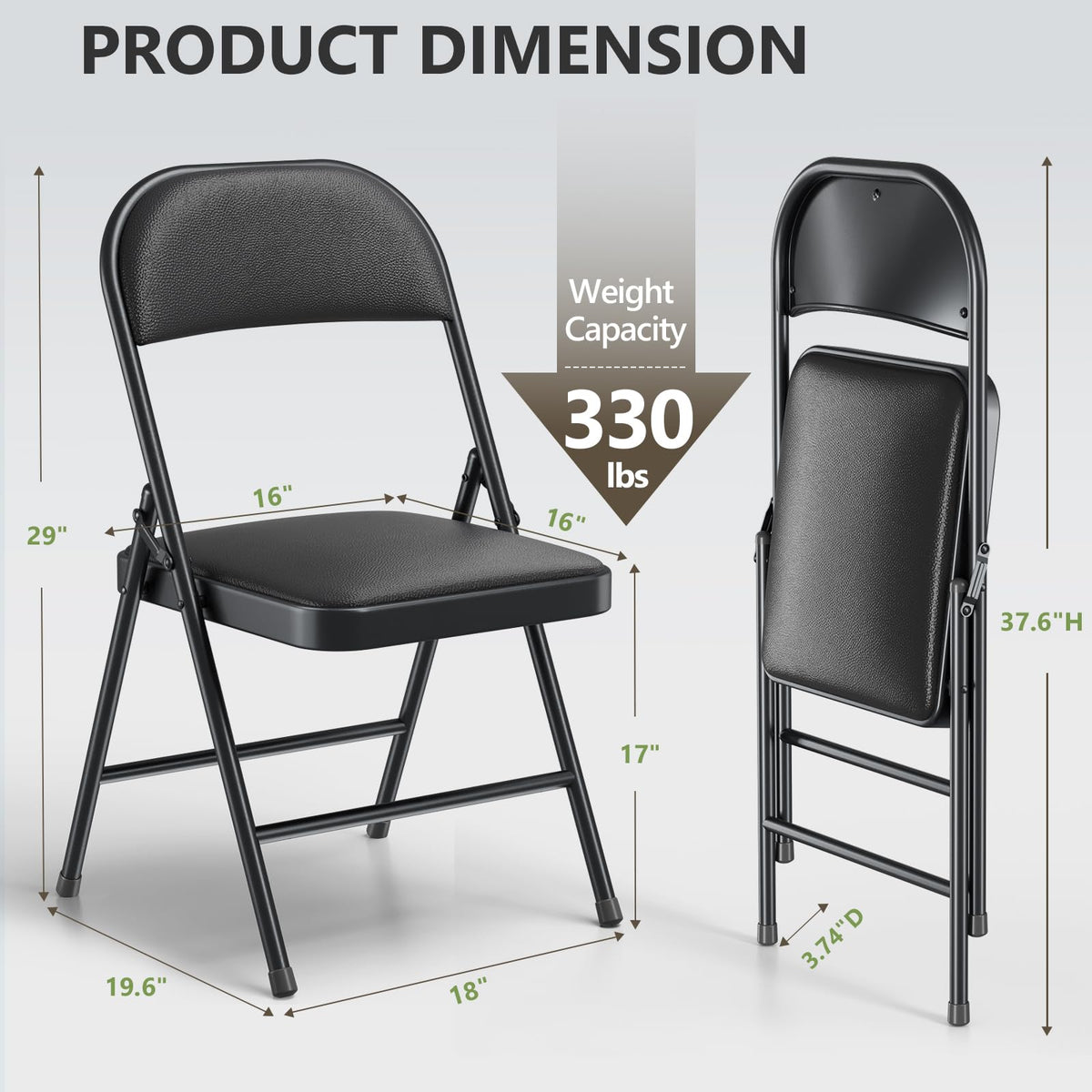 MAKE CHANGES folding chairs lightweight and portable for travel.