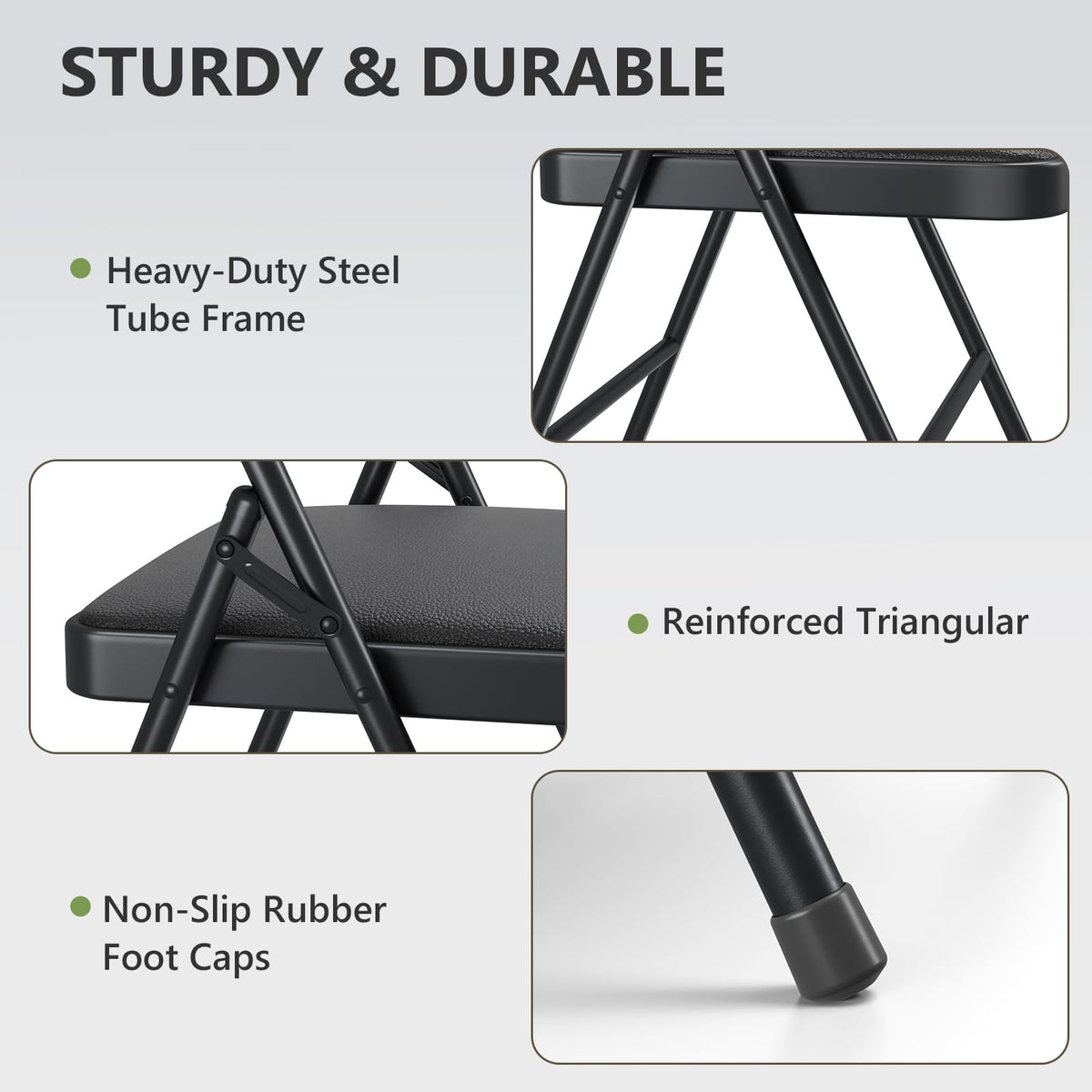 MAKE CHANGES folding chairs ready for outdoor adventures straight from box.