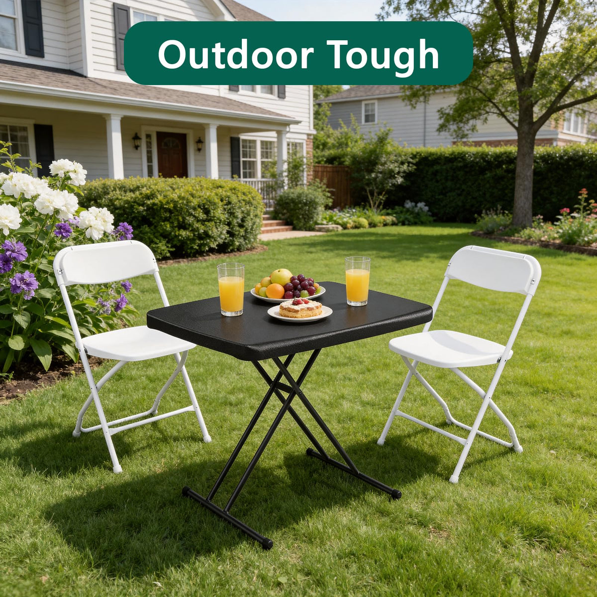 Make Changes folding table 30-inch folded size for easy transport