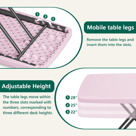 All-weather granite surface cleans easily with a damp cloth.