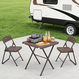 Make Changes folding table patio-bbq stable surface for grilling and drinks