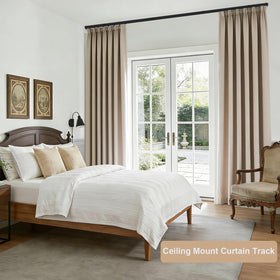 MaKefeile aluminum alloy curtain track highlighting durable construction.