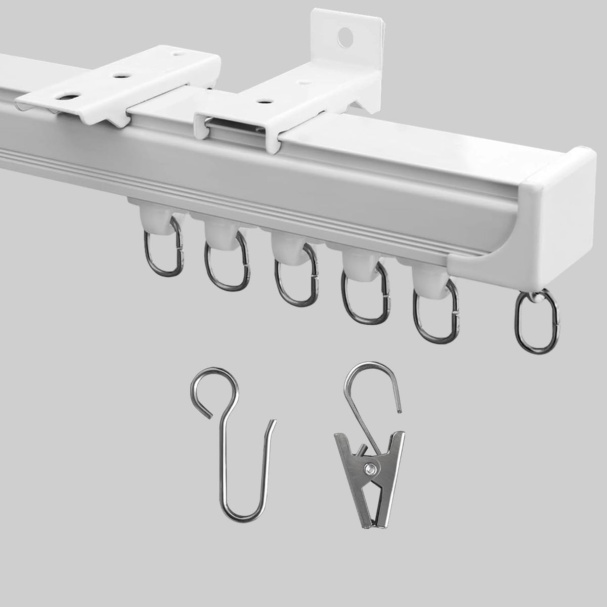 MaKefeile ceiling curtain track heavy-duty rail for silent operation