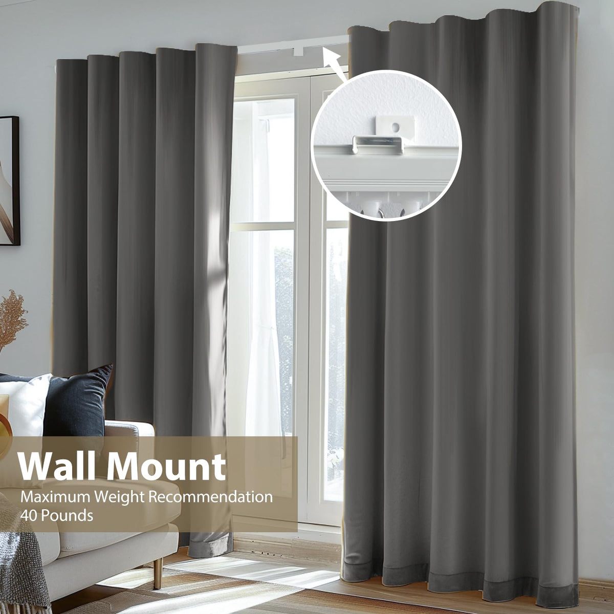 MaKefeile ceiling track extensions show unlimited length for room dividers