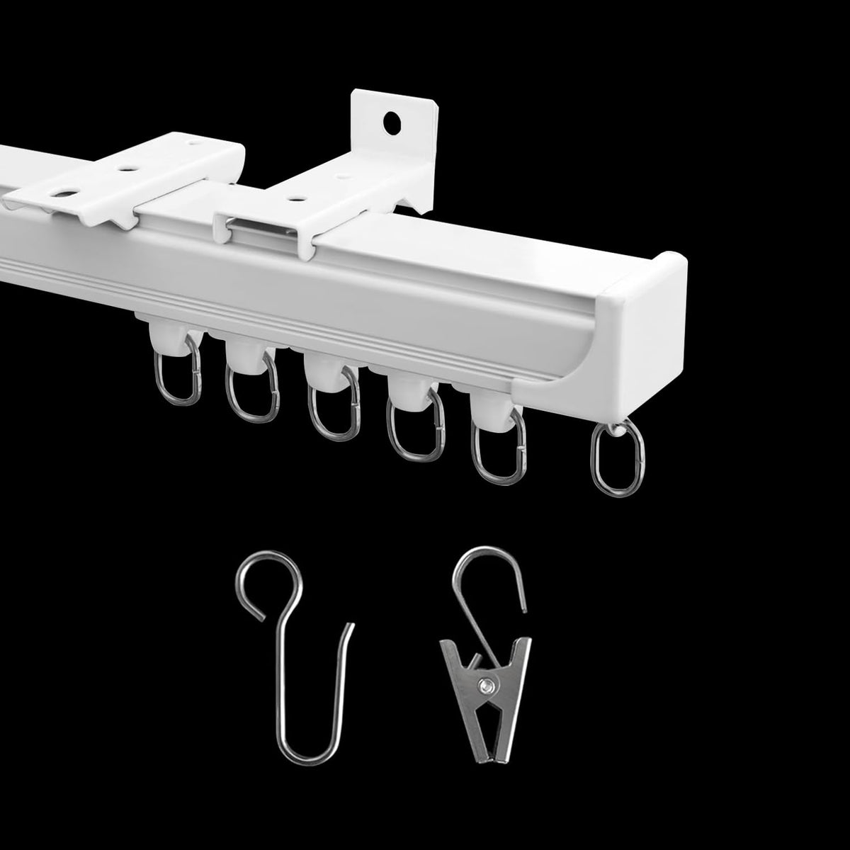 MaKefeile ceiling track for smooth sliding of curtains, enhancing room division