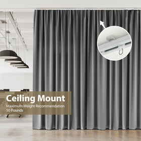 MaKefeile curtain track wall-mounted demonstrates discreet, versatile installation