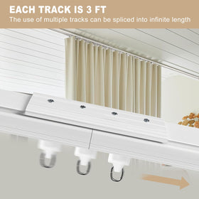 MaKefeile outdoor shower privacy track suitable for patios and exteriors