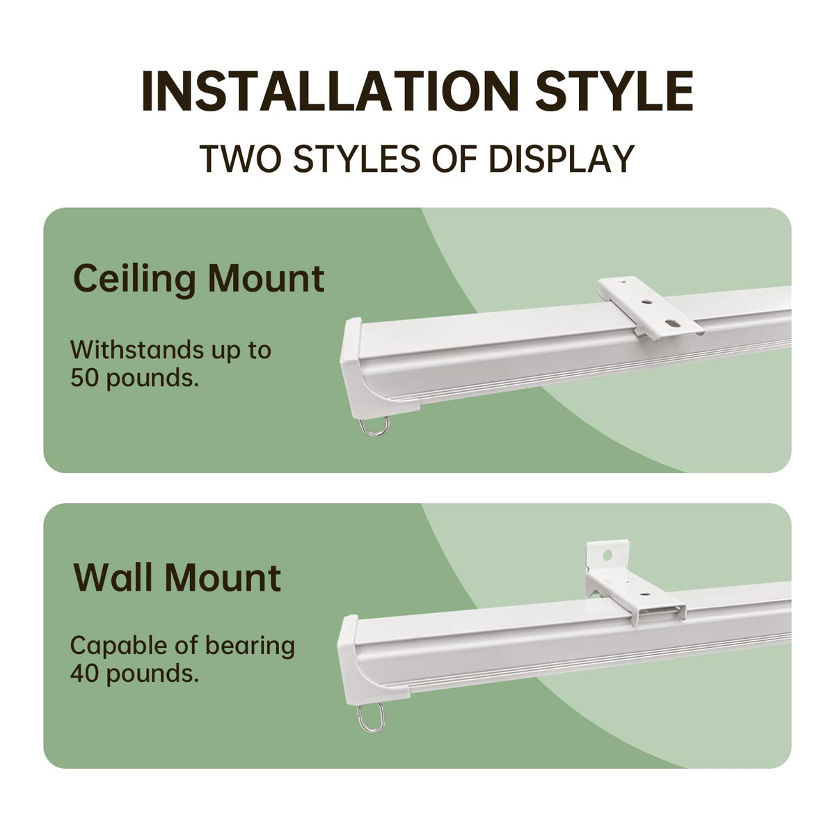 MaKefeile packaging with multiple track pieces suits different window sizes.