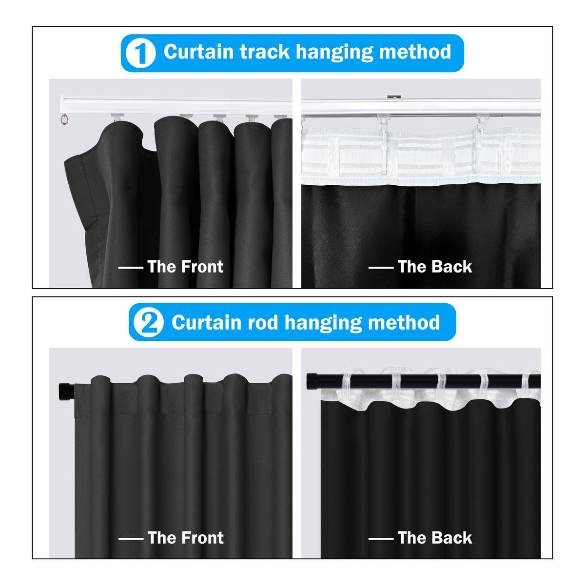 MaKefeile room-divider curtains side view highlighting thermal insulation for year-round comfort.