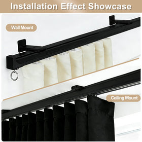 MaKefeile sliding roller hooks enable silent, easy curtain movement.