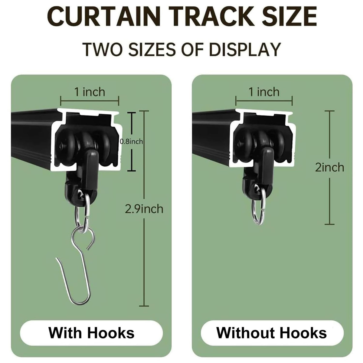 MaKefeile wall-mounted curtain track in black for versatile room layouts.