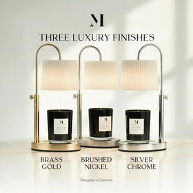 Malbella Essentials timer display candle warmer showing 8/4/2 hour settings.