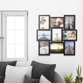 Malden black collage frame suits modern interiors and offices.