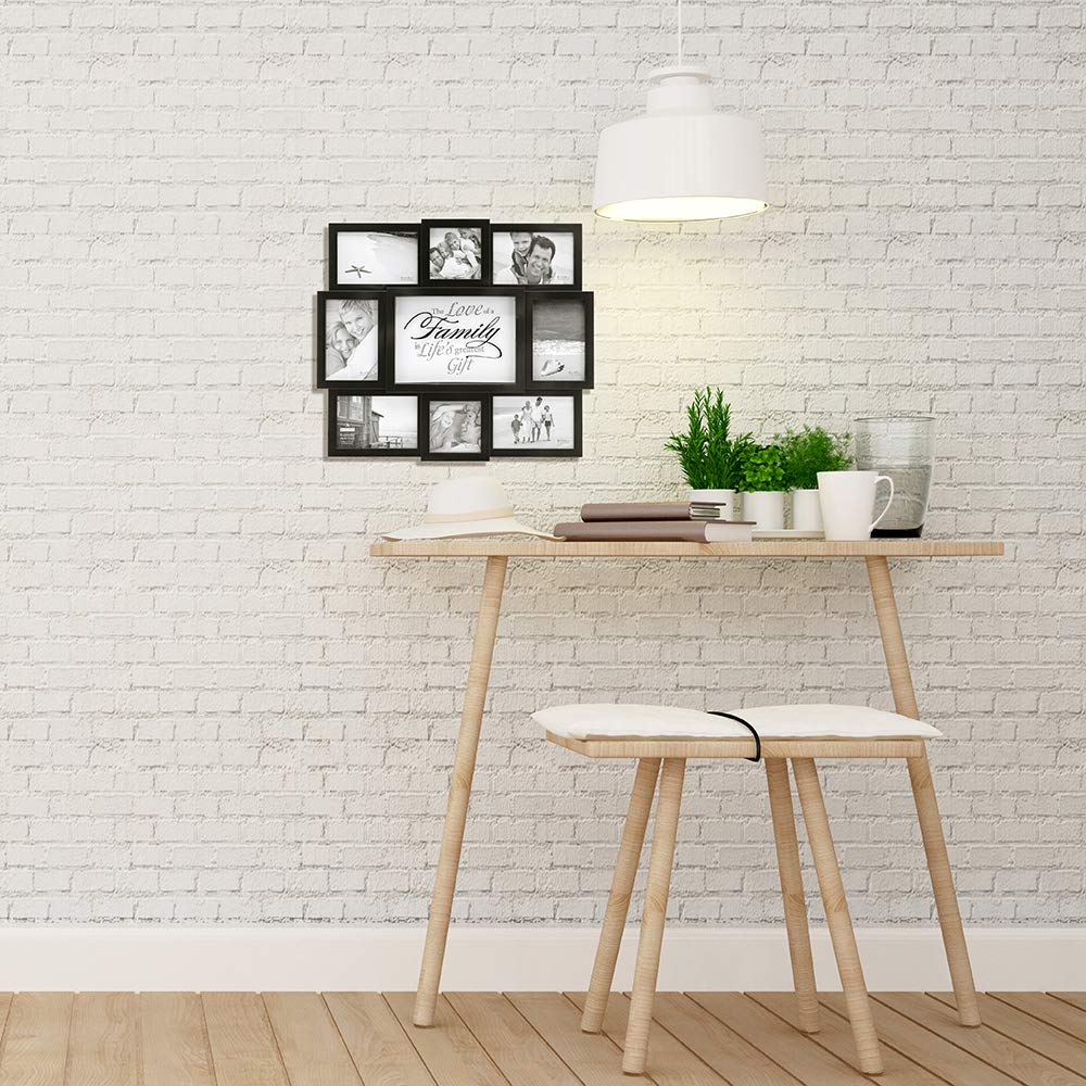 Malden collage frame mounted on wall for a versatile home showcase.